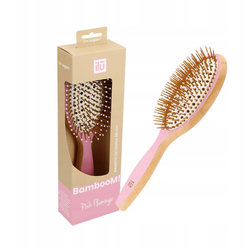 ILU BambooM! bambusowa szczotka do włosów - Pink Flamingo