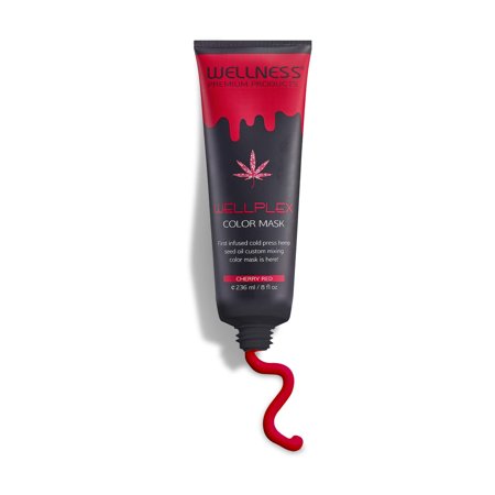 WELLNESS PREMIUM PRODUCTS Wellplex Color Mask maska koloryzująca do włosów - Cherry Red 236ml